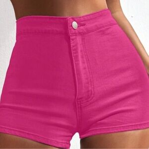 Pink Denim Shortts